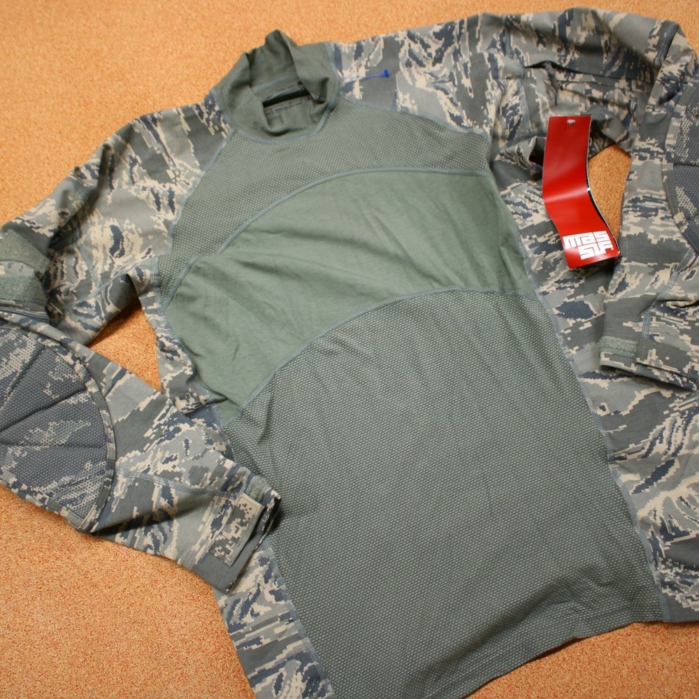 Massif Combat Shirt Digital Camo Sz Large Non FR ABU Green NWT